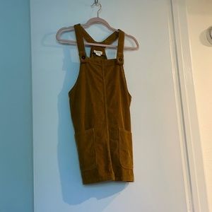 Velvet overall dress
